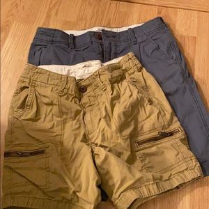 khaki shorts